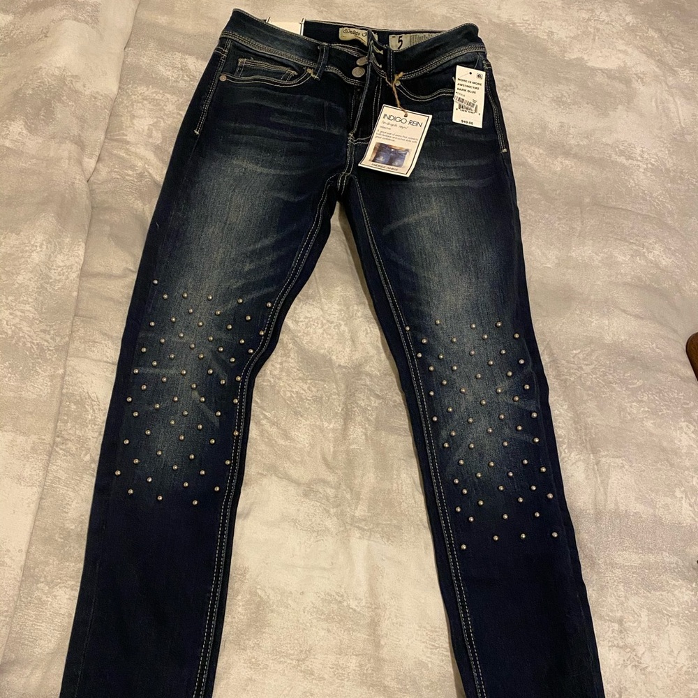 Brand new never worn studded jeans